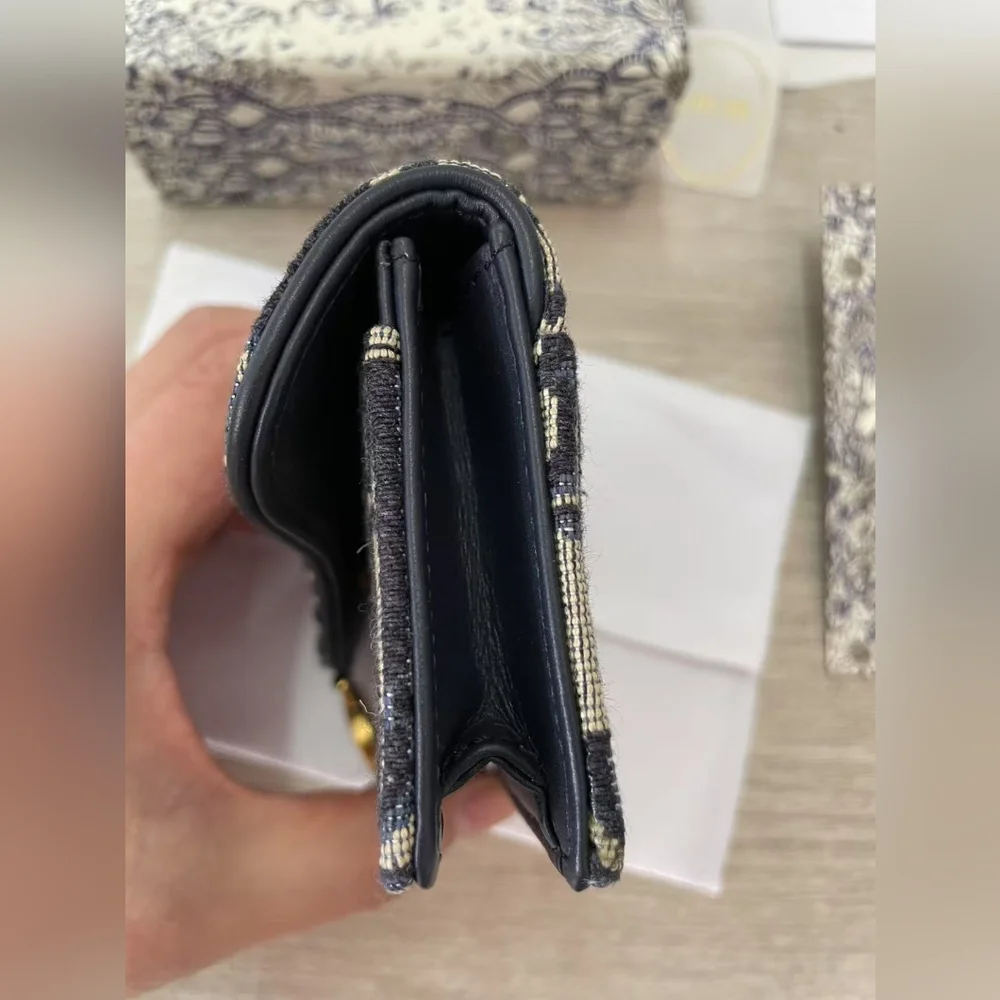 Dior Saddle Jasmine Gusset Card Holder